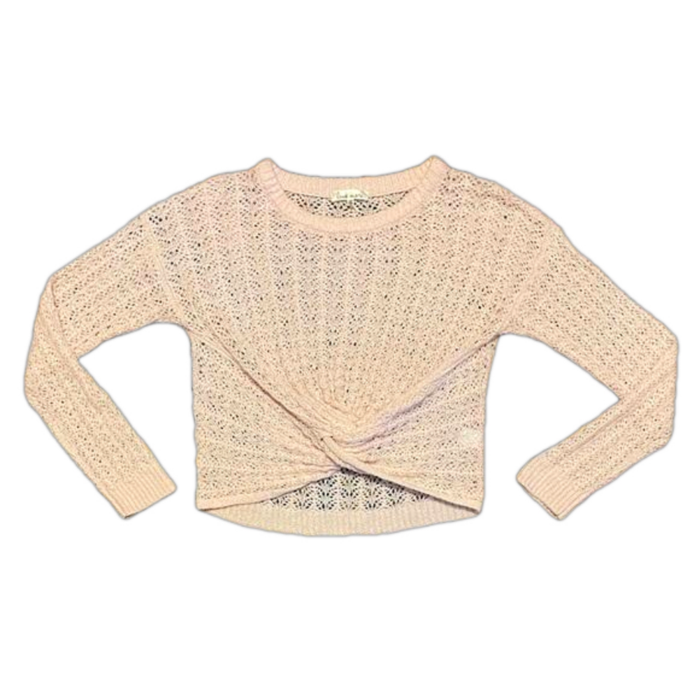 Love More Knit Top with Twist at Hem